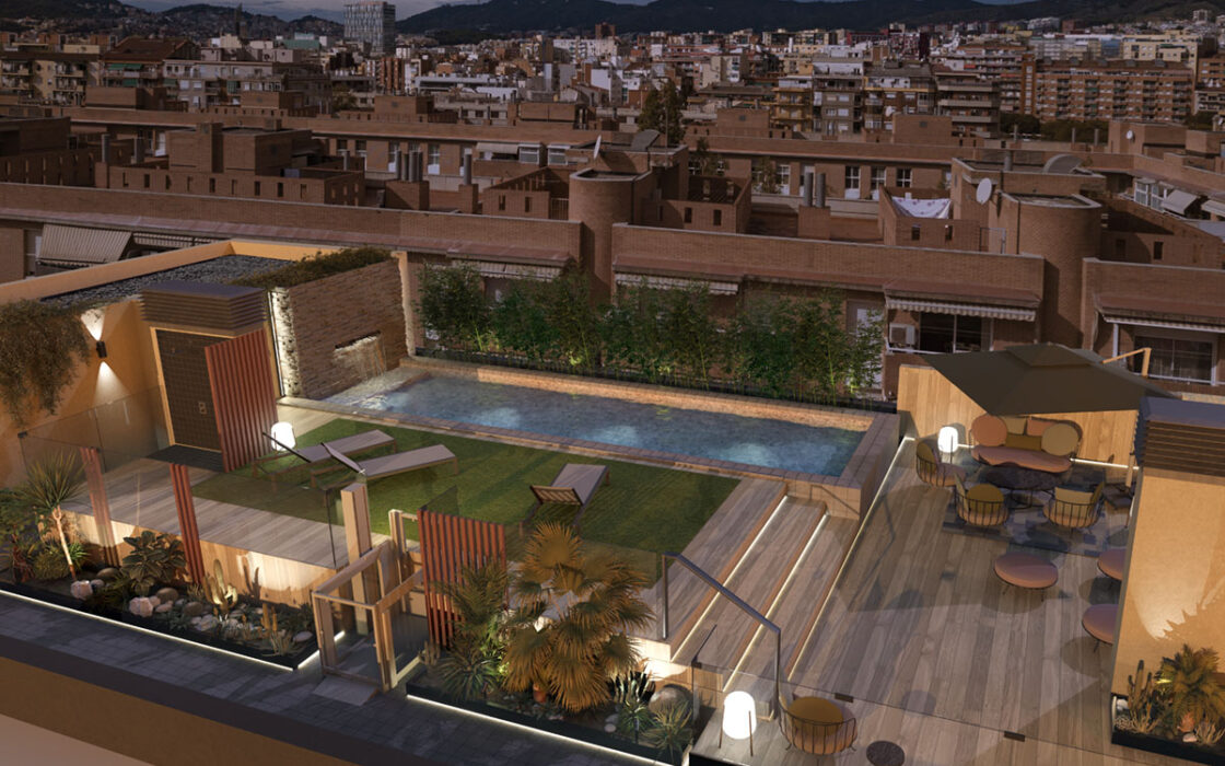 Квартиры в Сант-Андреу, Барселона с террасами и видом