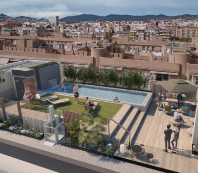 Квартири в Сант-Андреу, Барселона з терасами та видом
