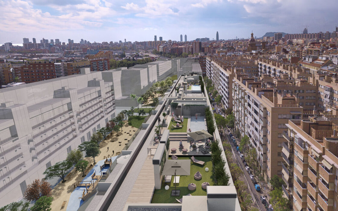 Квартиры в Сант-Андреу, Барселона с террасами и видом