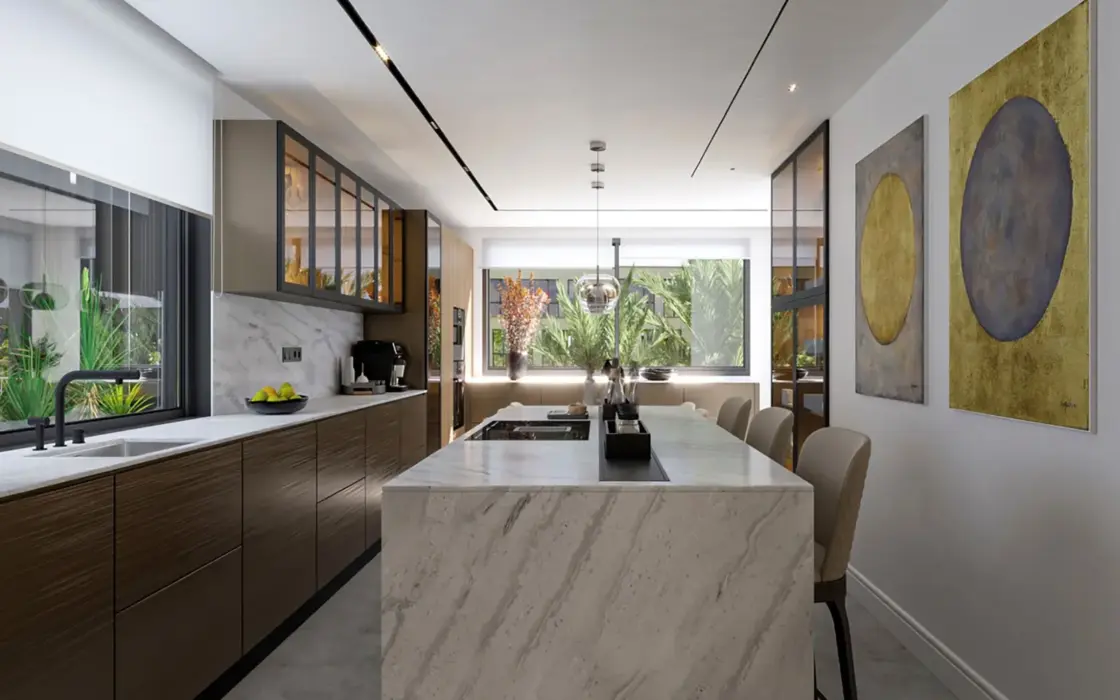 Элитная квартира 295 кв.м с террасой в Саррии, Барселона