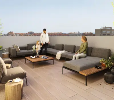 Новейший пентхаус 110 кв.м с террасой в Побле Ноу у моря