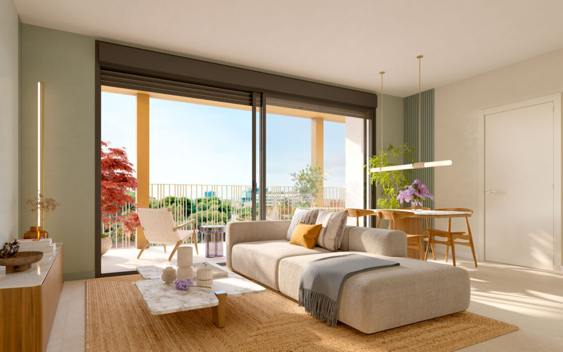 Нові квартири на Монтжуїку, Барселона з терасами 79-145 кв.м