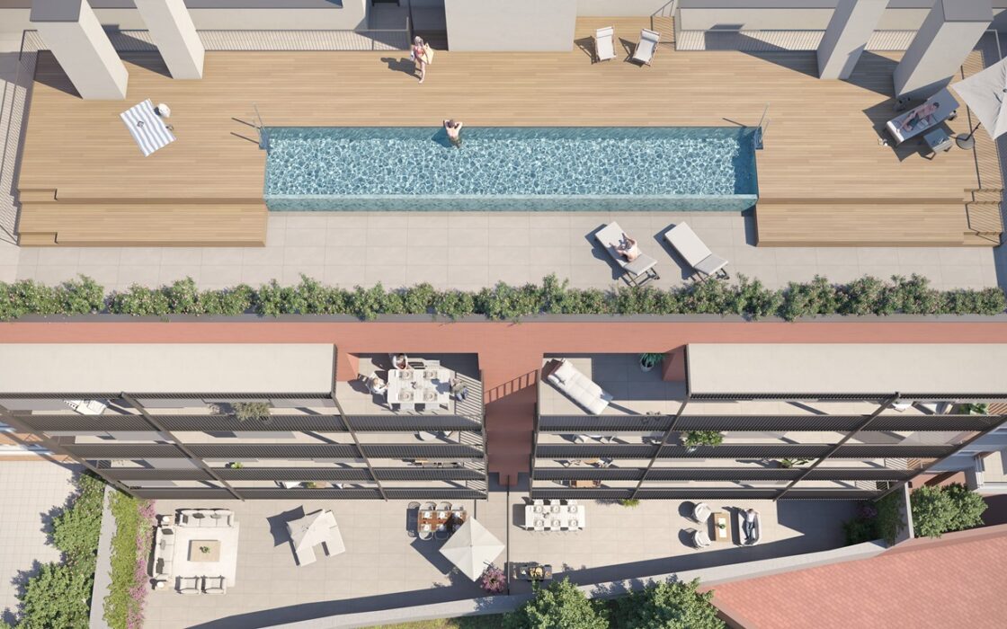 Квартири з терасою в новобудові Барселона Саррія-Сан-Жервасі