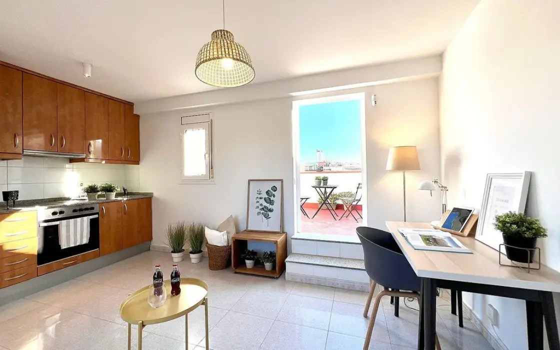 Пентхаус с террасой и видом на море в Барселоне 52 кв.м