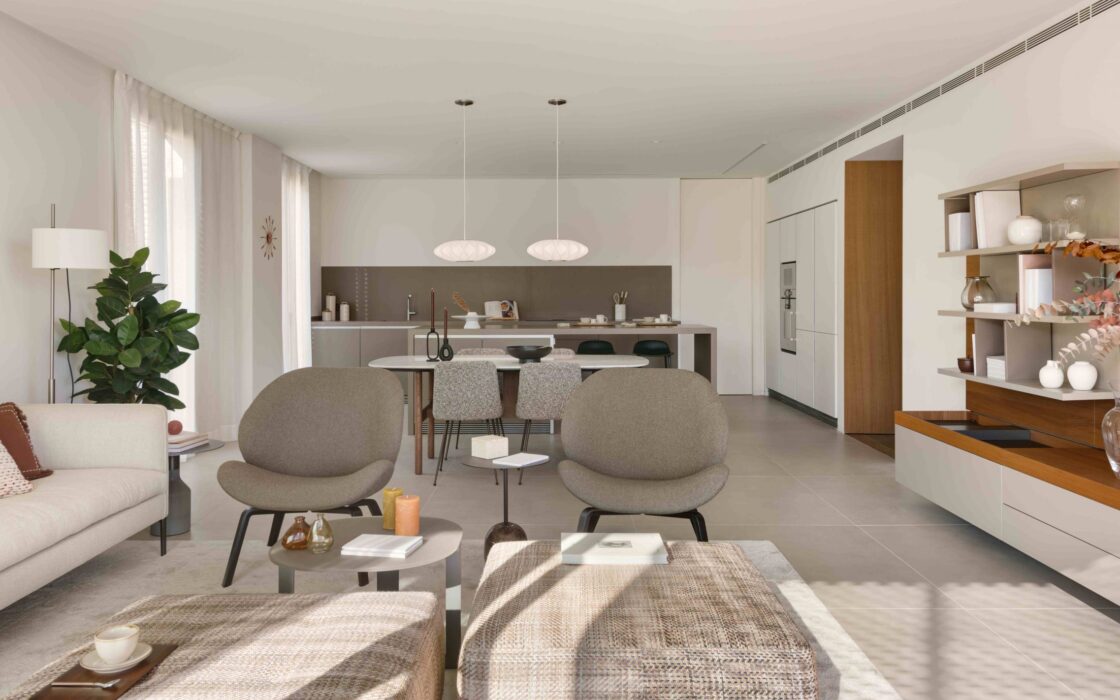 Квартира з терасою в районі Саррія, Барселона 3 кімнати