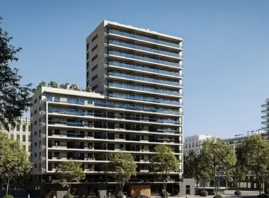 Новый комплекс с террасами и бассейном в Барселоне, 3 комн.