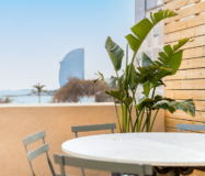 Квартира у моря с балконом в Барселонете, 70 кв.м, терраса