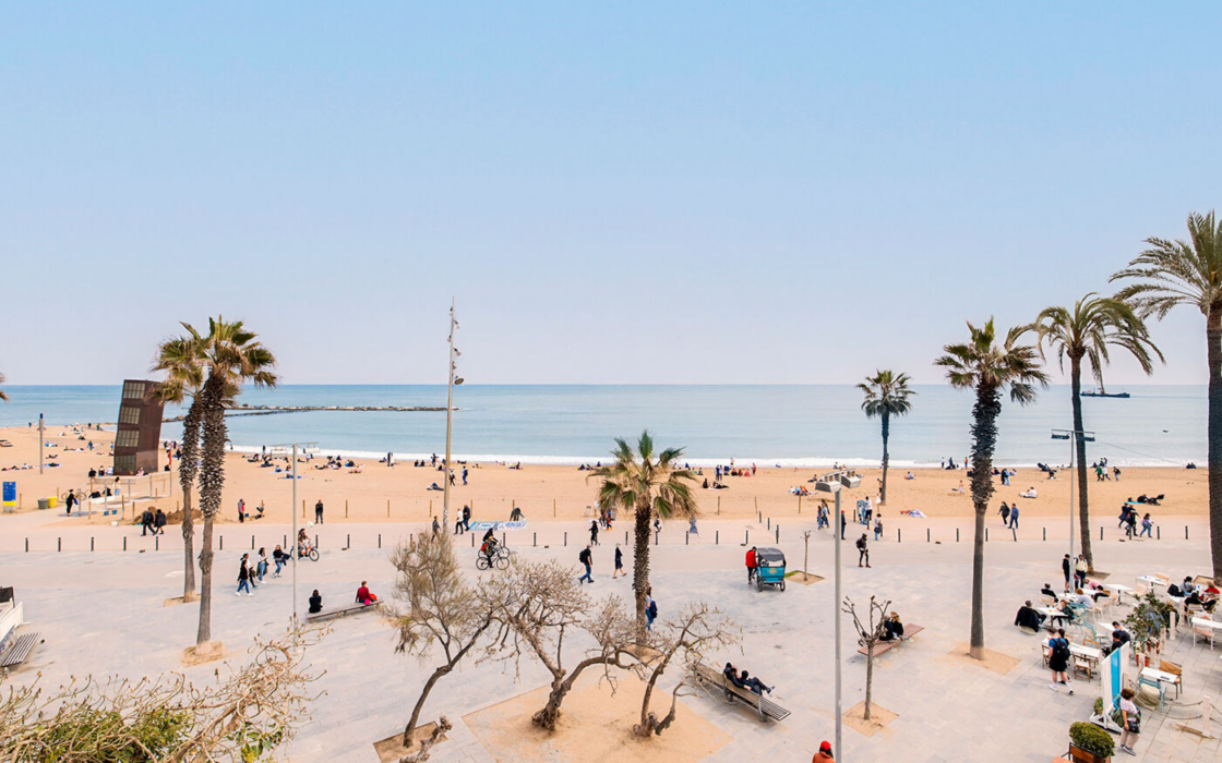 Квартира у моря с балконом в Барселонете, 70 кв.м, терраса