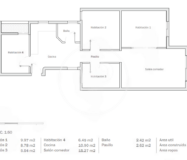 Квартира в Ешампле, 70 кв.м, близько до Сагради Фамілія