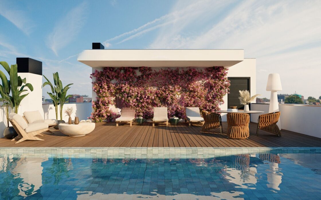 Пентхаус 174 кв.м с бассейном в Сант-Жерваси, Барселона