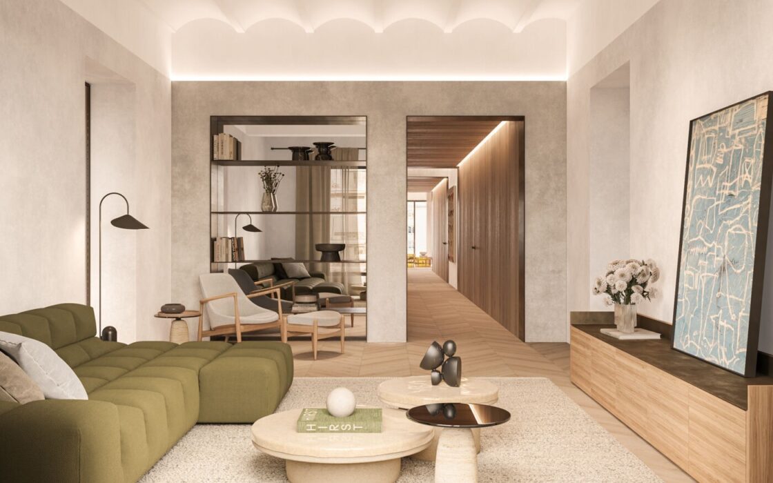 Дизайнерська квартира в Барселоні з видом на Парк Туро 150 кв.м