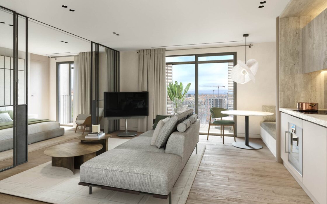 Квартири в Барселоні, Глоріас, новобудова з панорамним видом