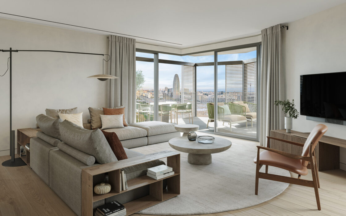 Квартири в Барселоні, Глоріас, новобудова з панорамним видом