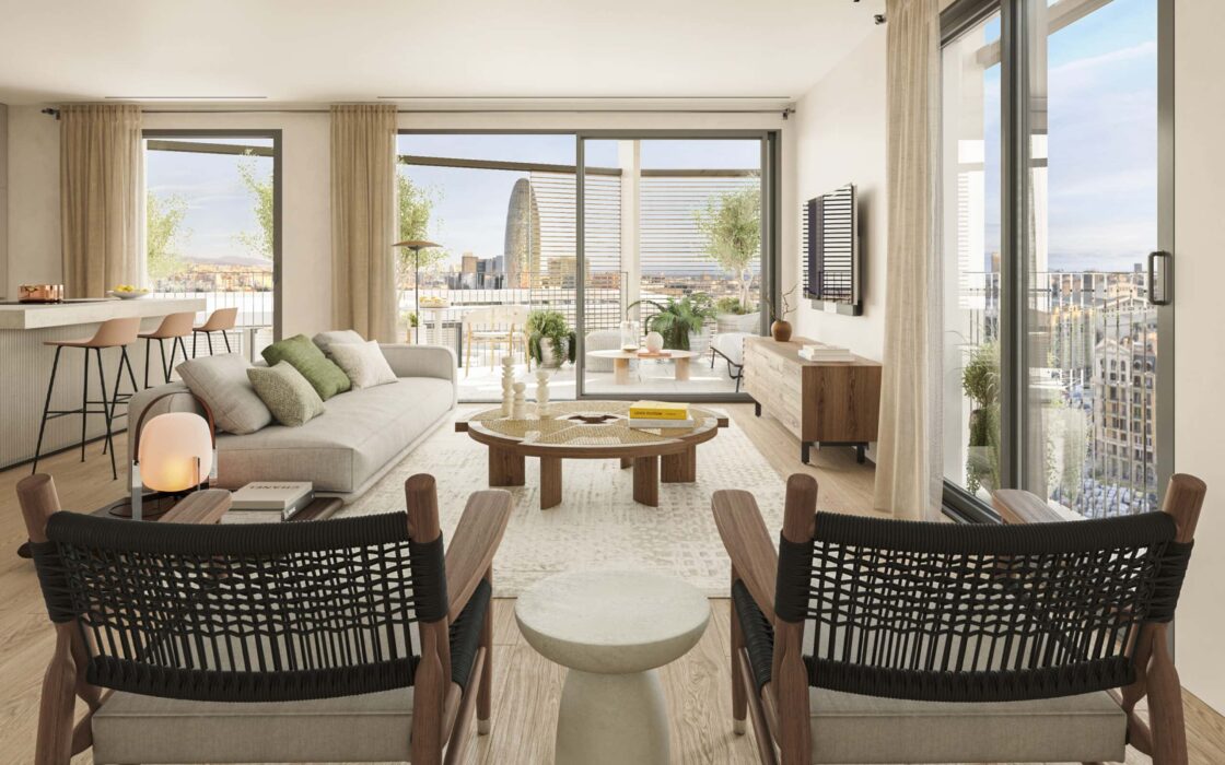 Квартири в Барселоні, Глоріас, новобудова з панорамним видом