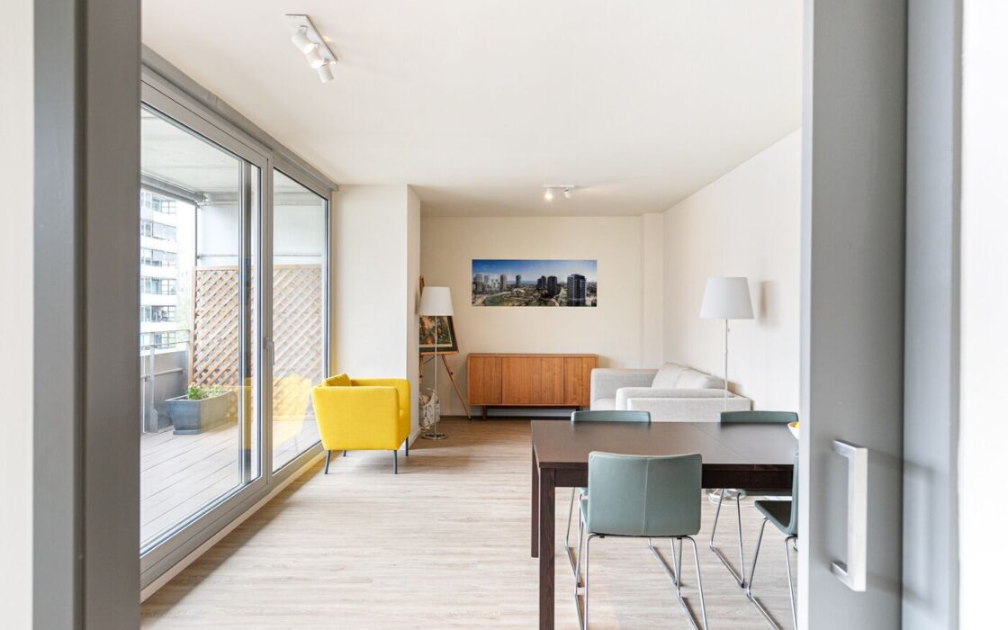 Квартира 132 кв.м с террасой и видом на море, Барселона