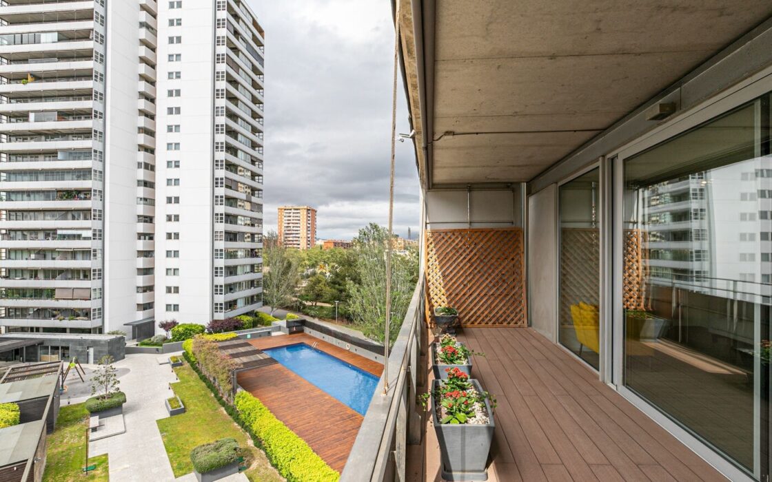 Квартира 132 кв.м с террасой и видом на море, Барселона