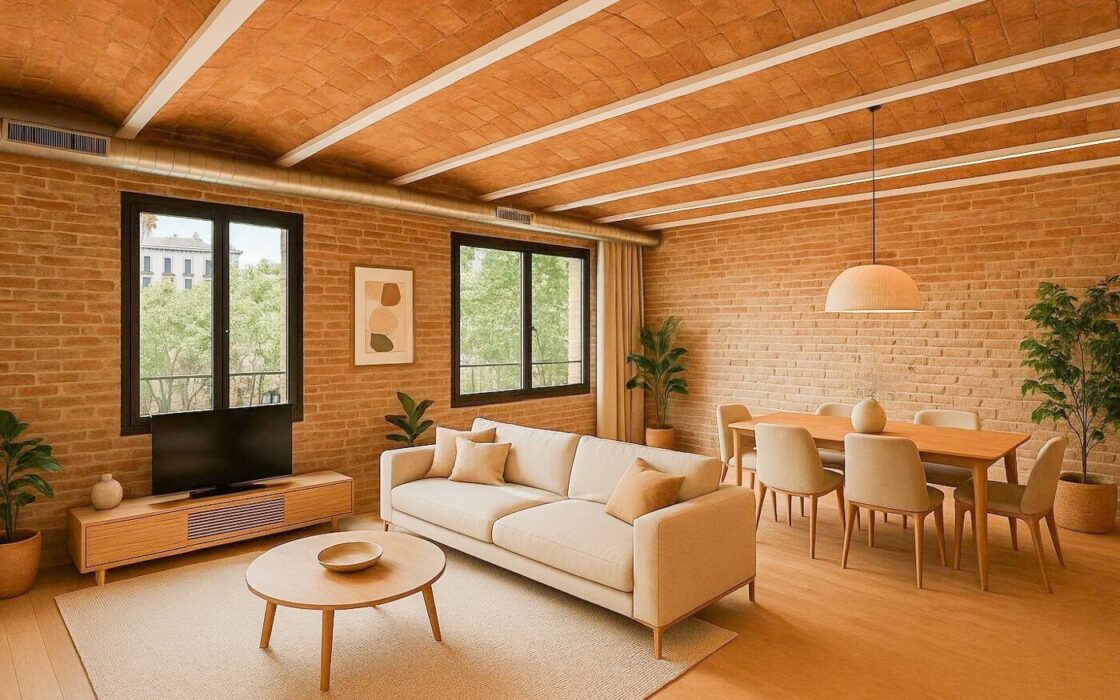 Отремонтированная квартира в центре Барселоны, 4 комнаты