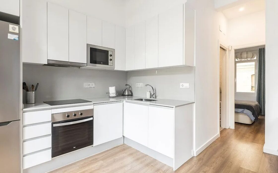 Отремонтированная квартира в Барселоне у моря, 2 комнаты