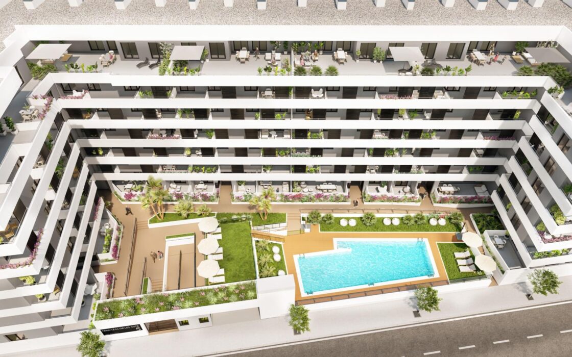 Апартаменты в Águilas 59 кв.м 300 м до моря новостройка