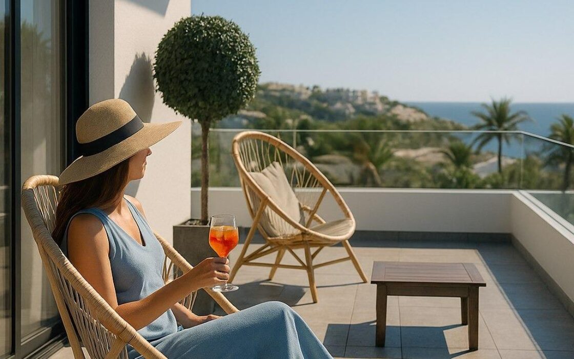 Вилла с видом на море в Финестрате, Коста-Бланка 482 кв.м