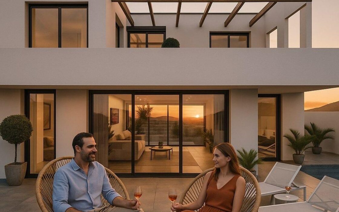 Вилла с видом на море в Финестрате, Коста-Бланка 482 кв.м