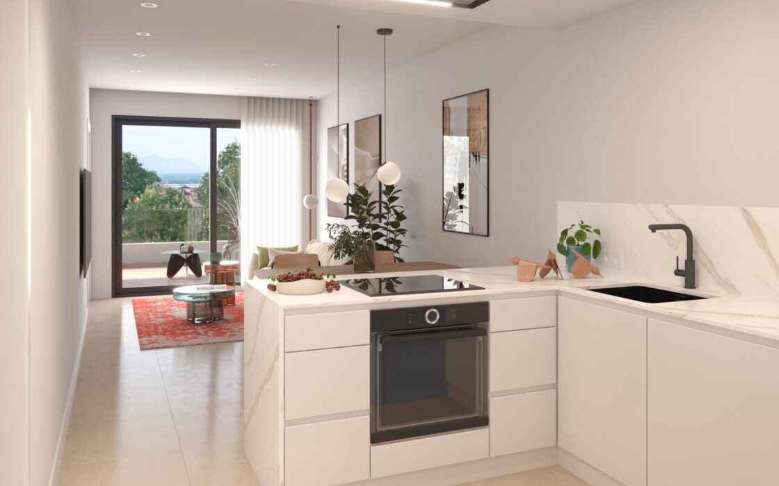 Квартиры в Ла Марина 2-3 спальни 800 м до пляжа Эль Пинет