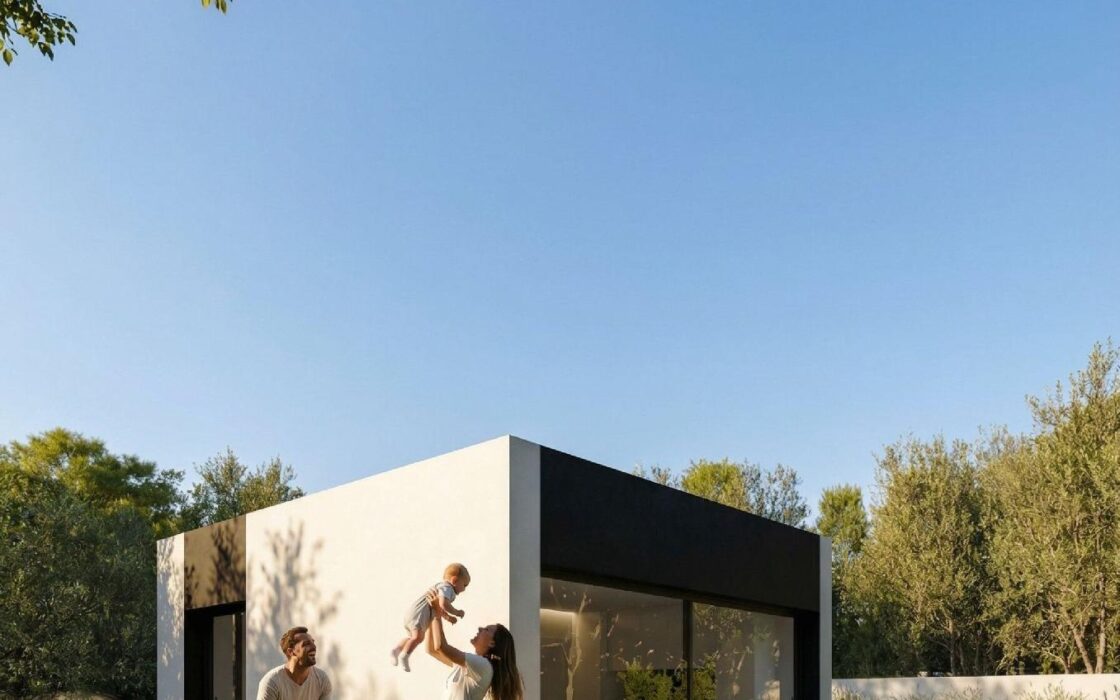 Новая вилла в Альфаз-дель-Пи 80 кв.м с бассейном