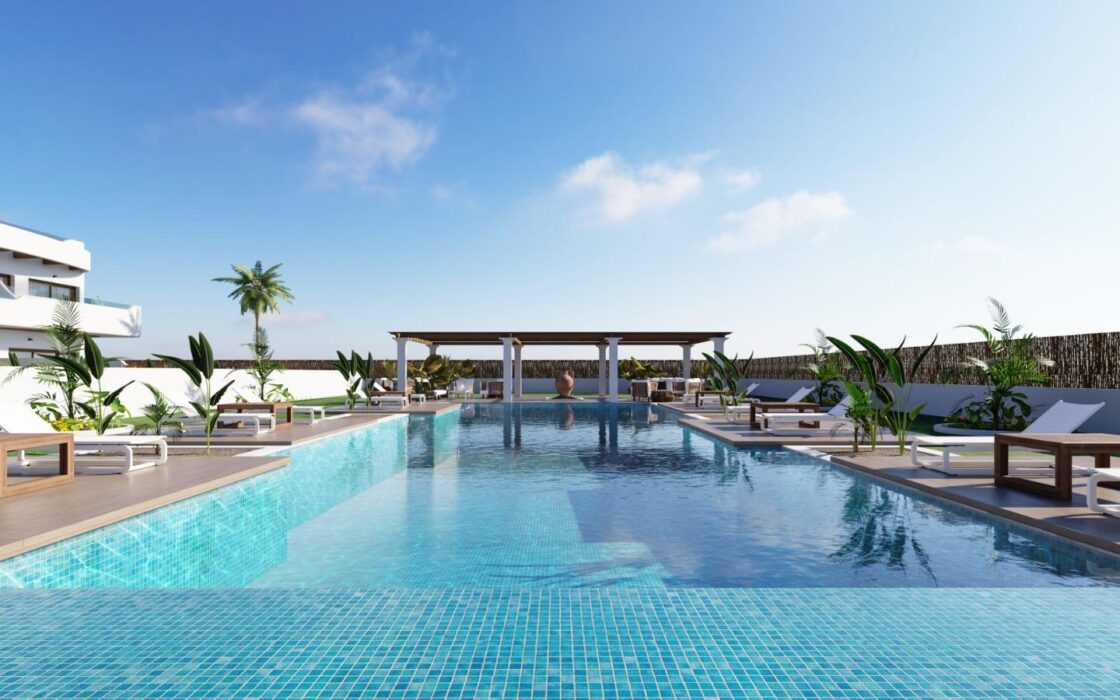 Бунгало в Лос-Алькасаресе у моря, 60 кв.м, терраса