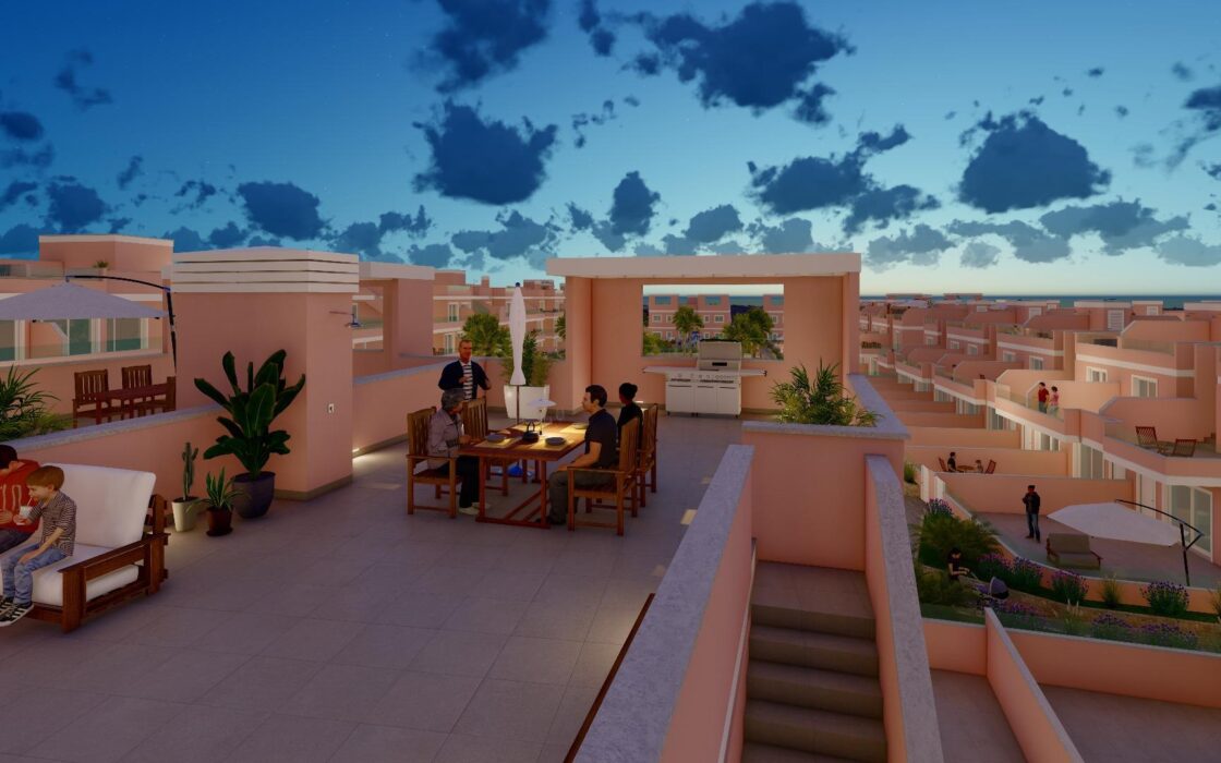 Бунгало в Пилар де ла Орадада у моря 77 кв.м с террасой