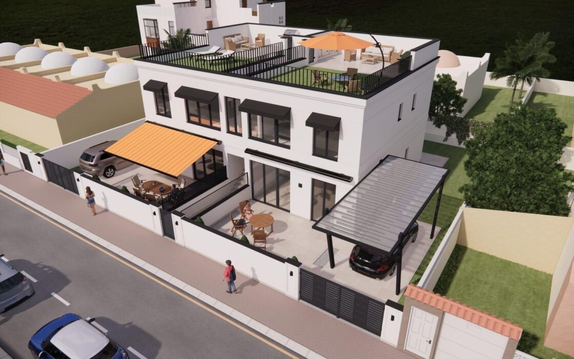 Бунгало 71 м² с приватным солярием в Торревьехе