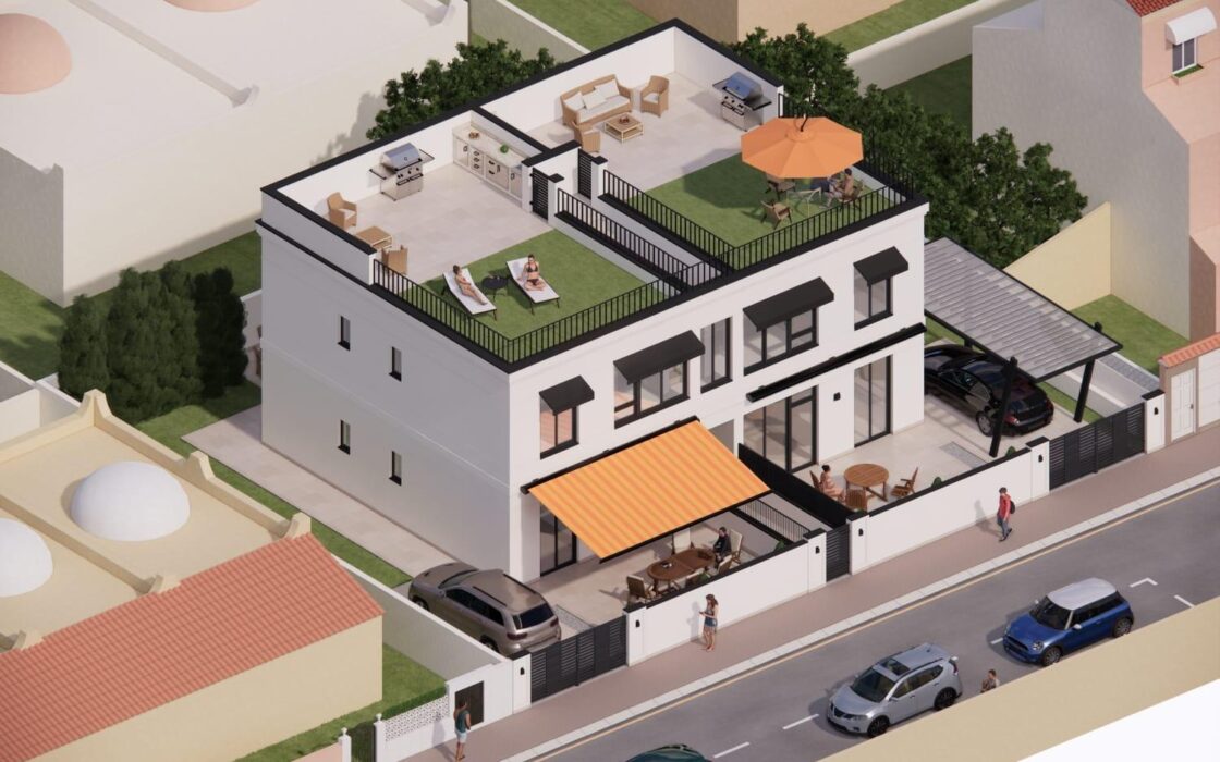 Бунгало 71 м² с приватным солярием в Торревьехе