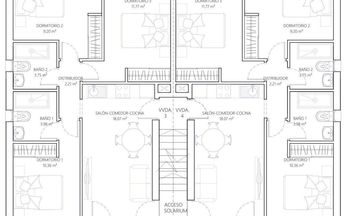 Бунгало 71 м² с приватным солярием в Торревьехе