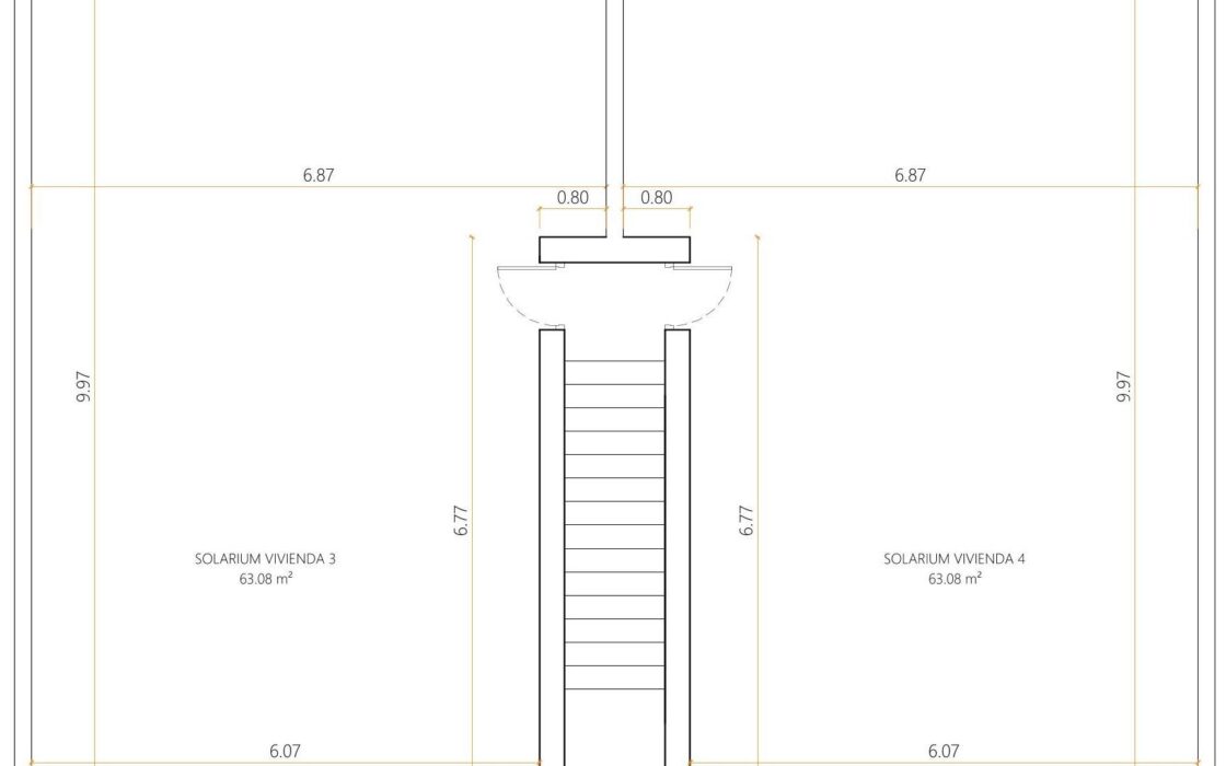 Бунгало 71 м² с приватным солярием в Торревьехе