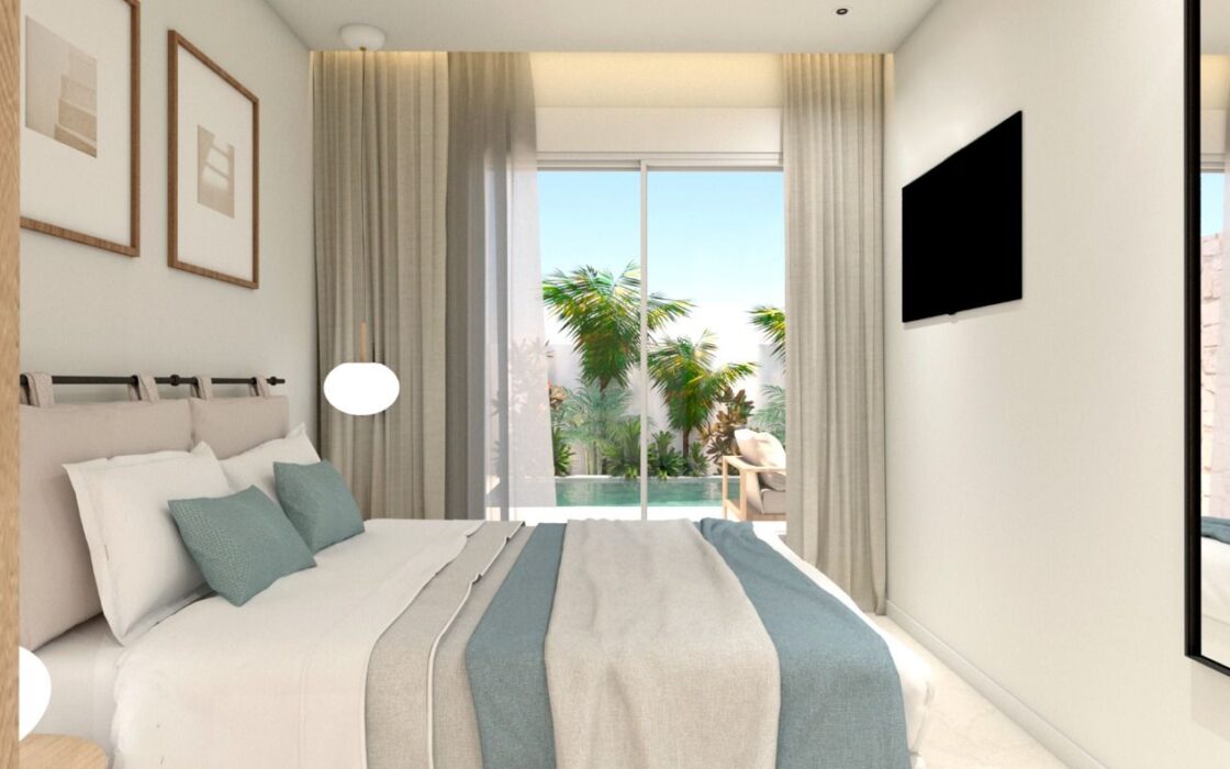 Нові бунгало в Торре-де-ла-Орадада 3 спальні 450 м до пляжу