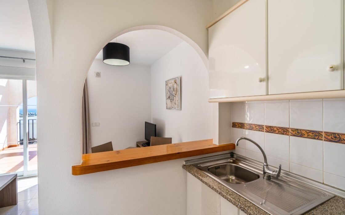 Бунгало з видом на море в Кальпе, 1 спальня, тераса