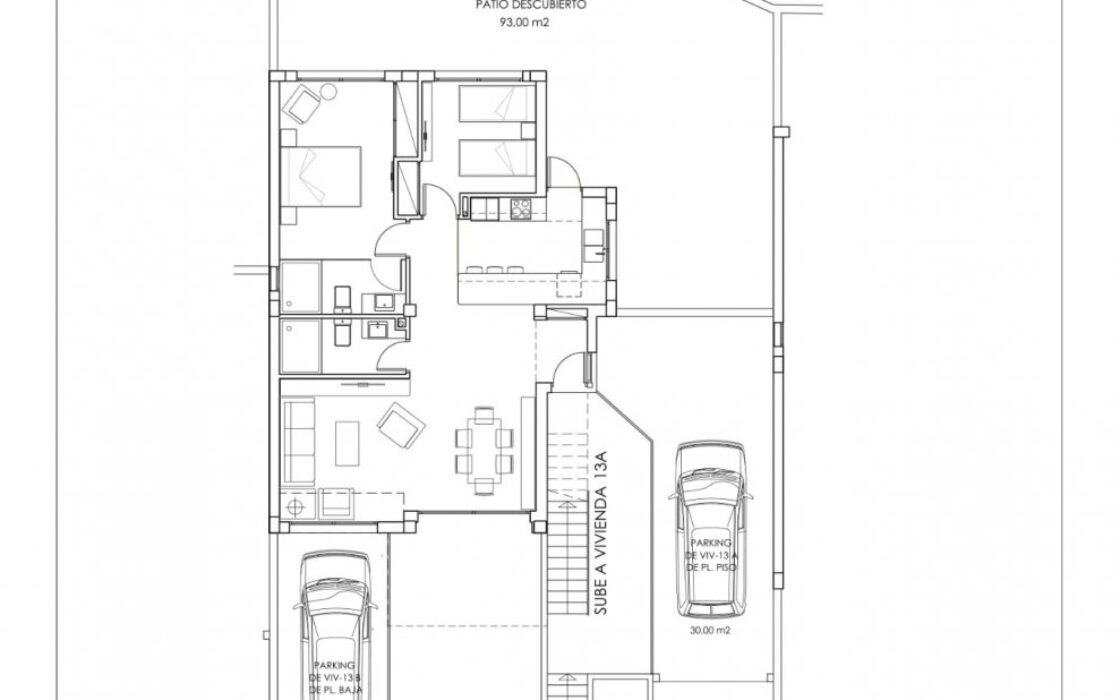 Бунгало з басейном у Сан-Мігель-де-Салінас від 92 кв.м.