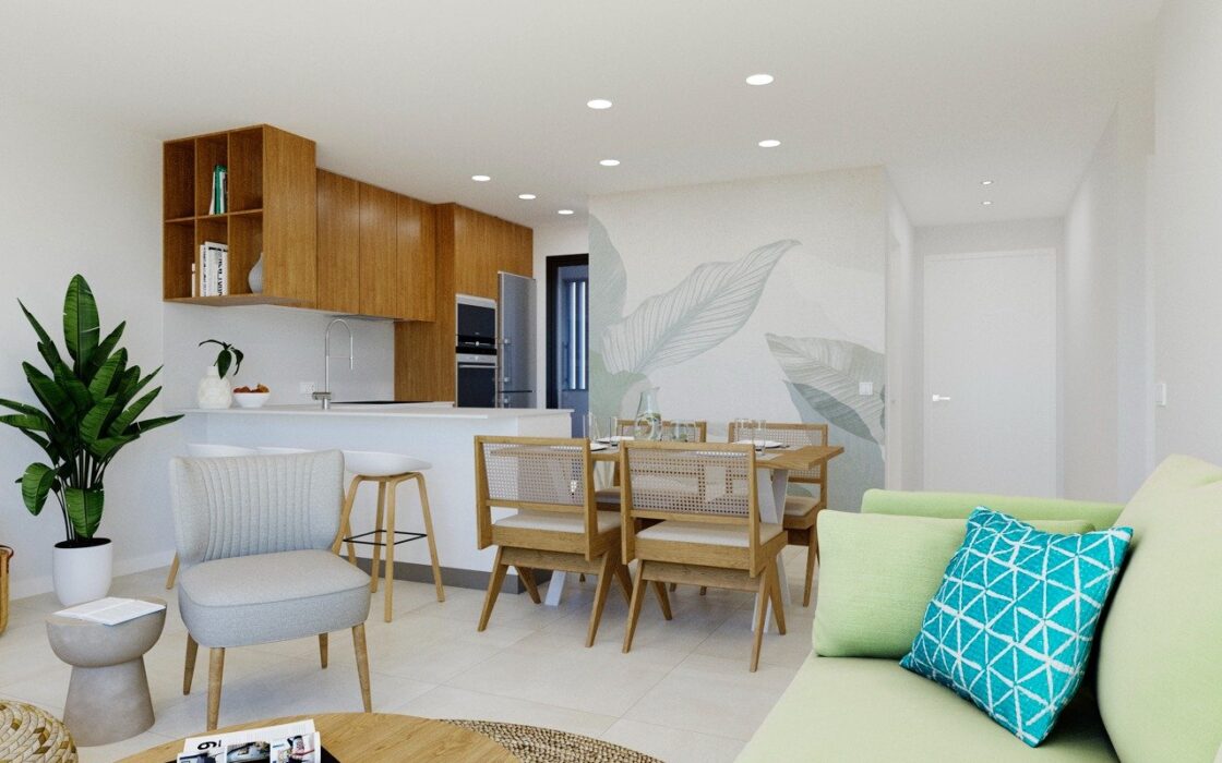 Нові бунгало з терасою в Лос Балконес Торрев’єха 75 кв.м