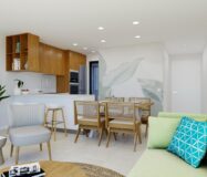 Нові бунгало з терасою в Лос Балконес Торрев’єха 75 кв.м