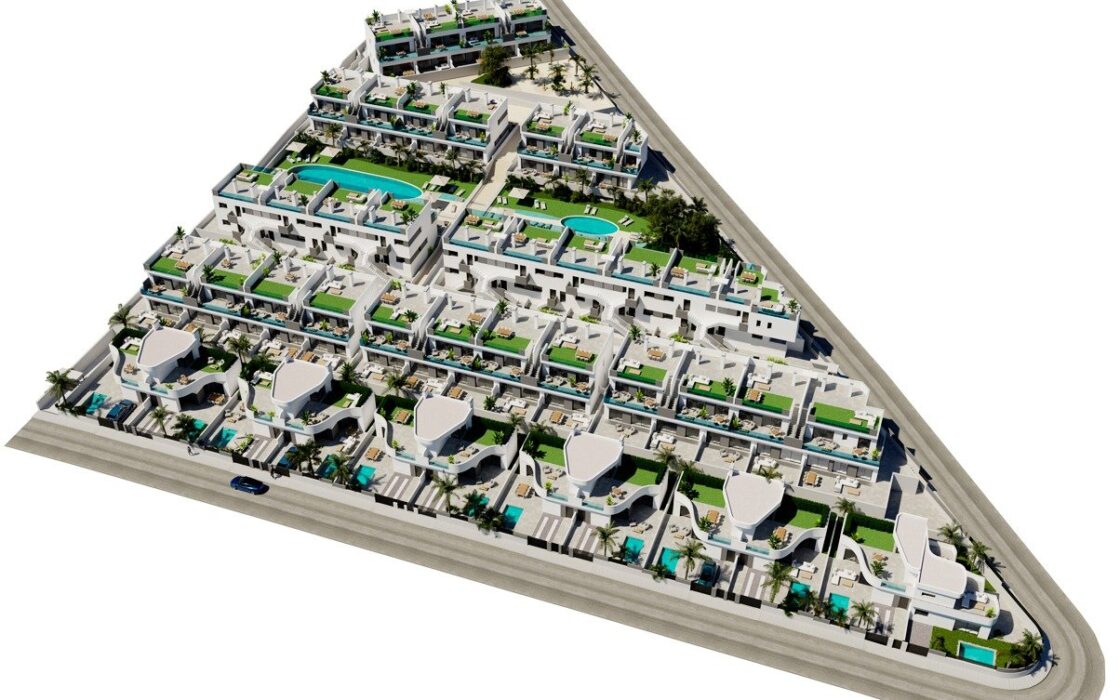 Нові бунгало з терасою в Лос Балконес Торрев’єха 75 кв.м