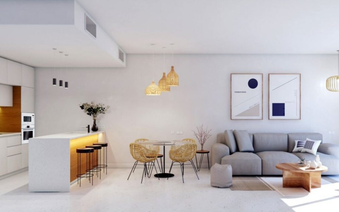 Дизайн-бунгало на Коста-Бланке в 250 м от моря