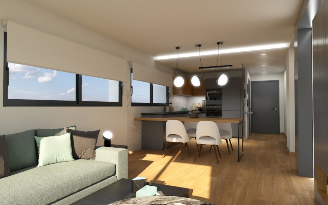 Сучасні апартаменти з терасою в Бенитачеле 179 кв.м