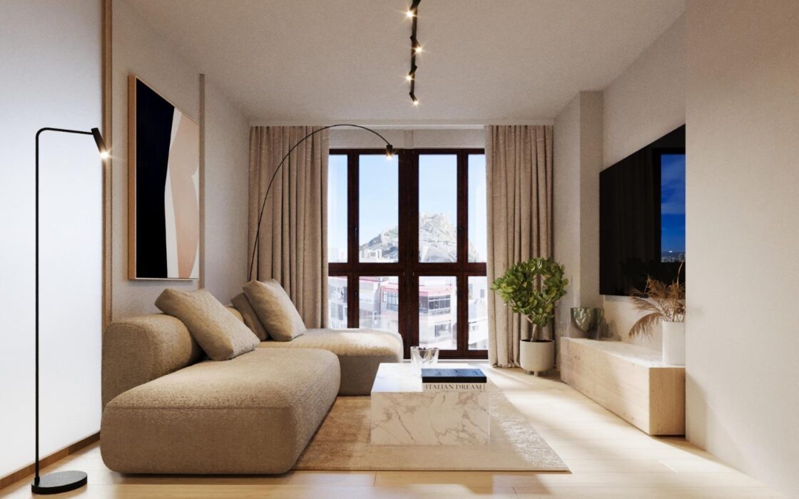 Апартаменти з видом на море в Аликанті 78 кв.м 4 кімнати