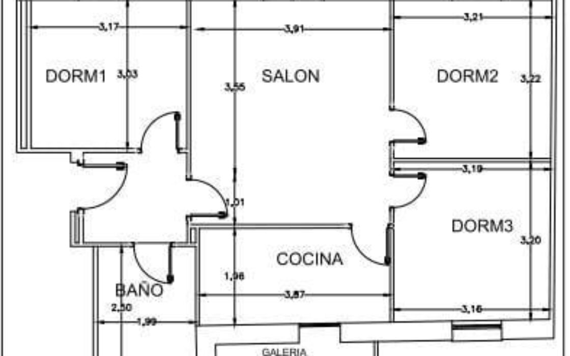 Апартаменты в Аликанте 96 кв.м с балконом и 3 спальнями