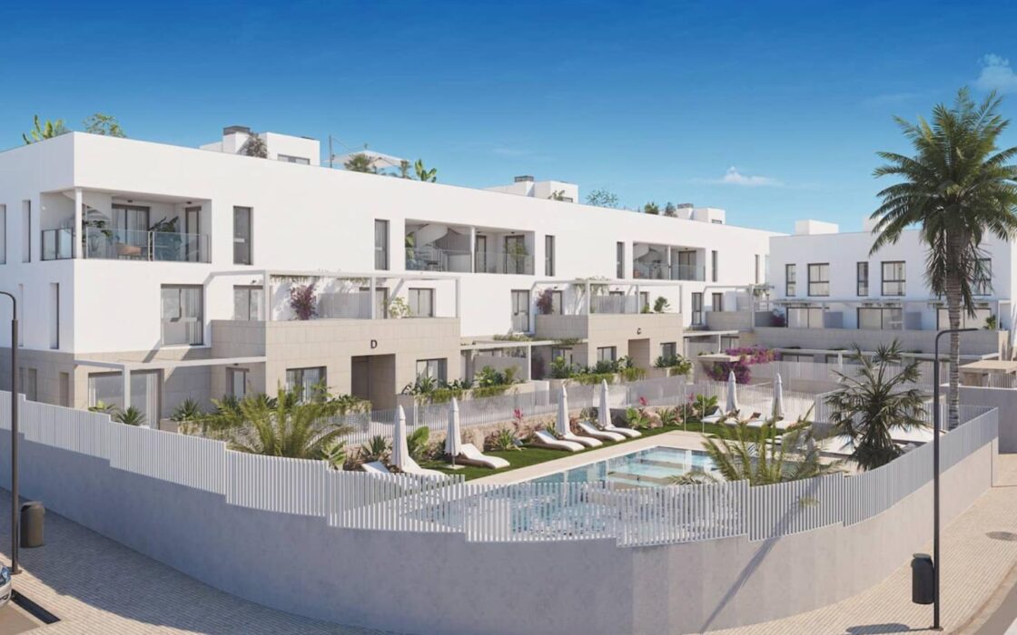 Новый дом с террасой и видом на море в Ибице 85 кв.м