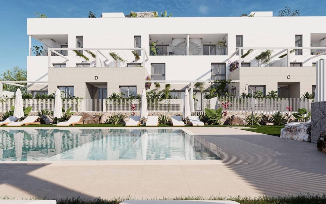 Новый дом с террасой и видом на море в Ибице 85 кв.м