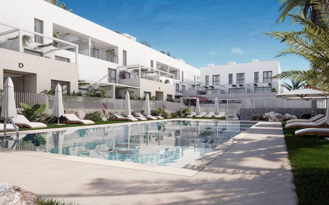 Новый дом с террасой и видом на море в Ибице 85 кв.м