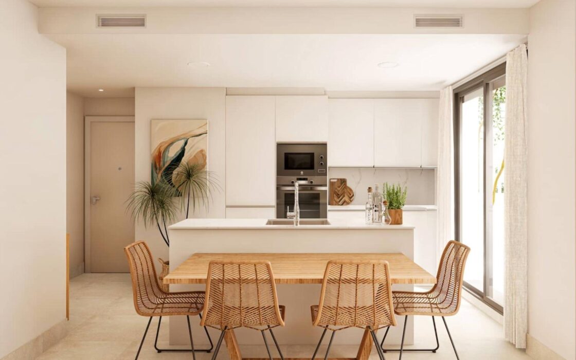 Новый дом с террасой и видом на море в Ибице 85 кв.м