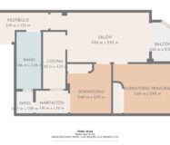 Апартаменты 67 кв.м в Торревьехе 550 м от моря с террасой