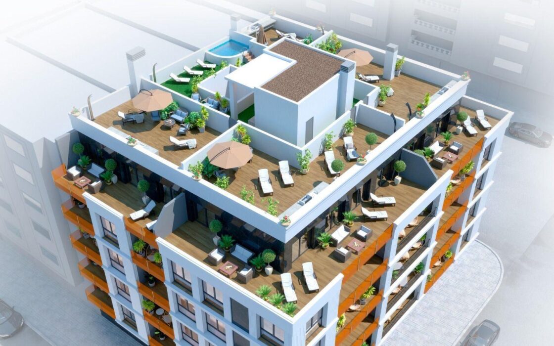 Апартаменты 114 кв.м в Торревьехе 700 м до моря