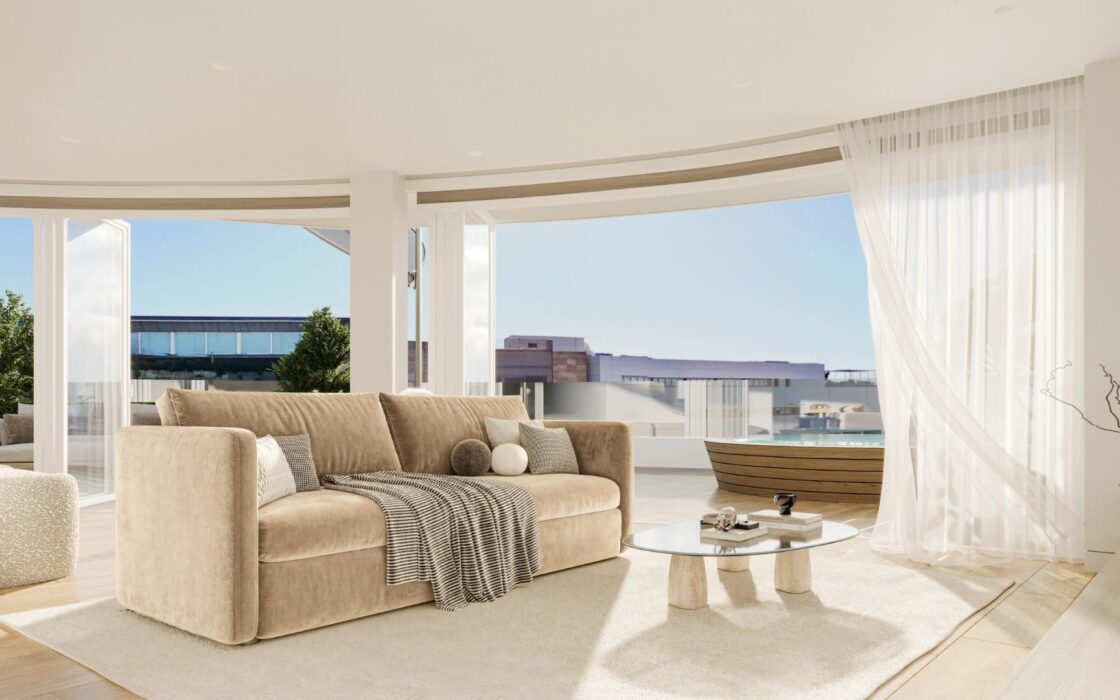 Просторні апартаменти з видом на море в Eivissa 109 кв.м